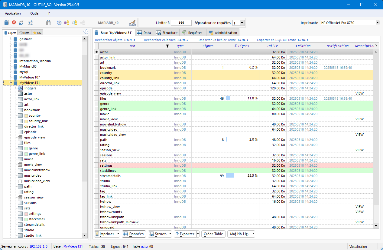 Outils SQL